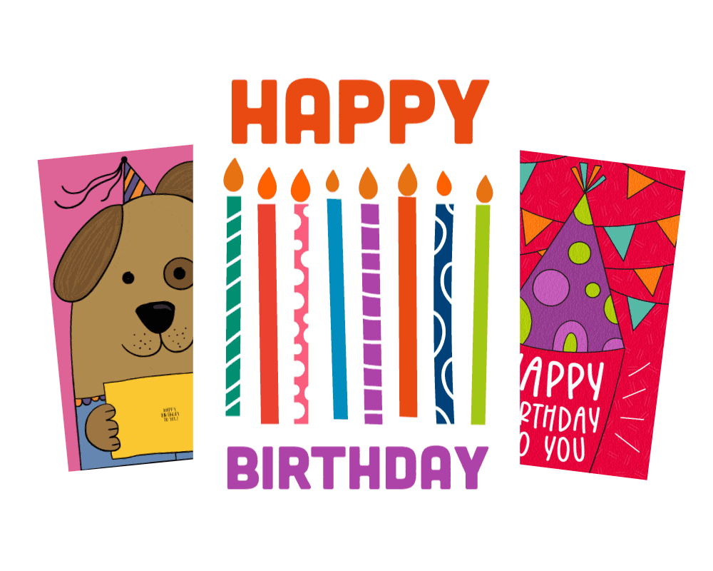. Dog 2 Dog Portrait Themed Birthday Card by Tracks Cards.
