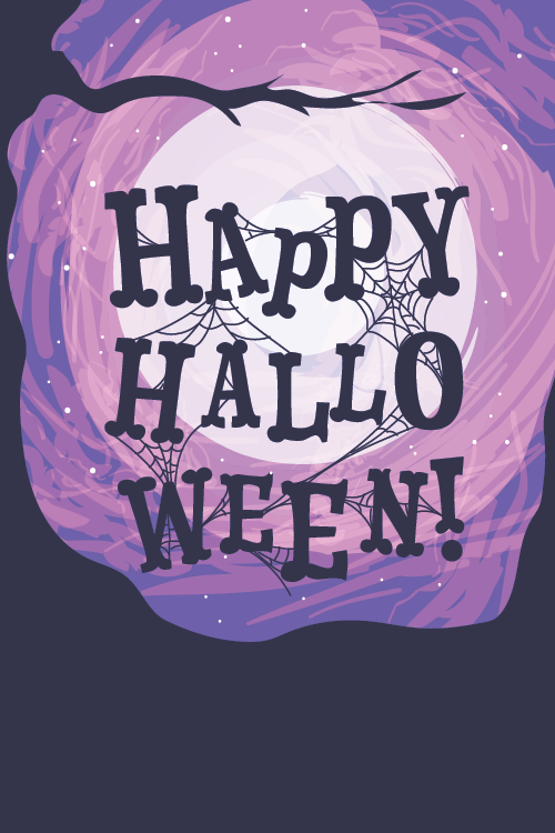 Happy Halloween Landscape ecard