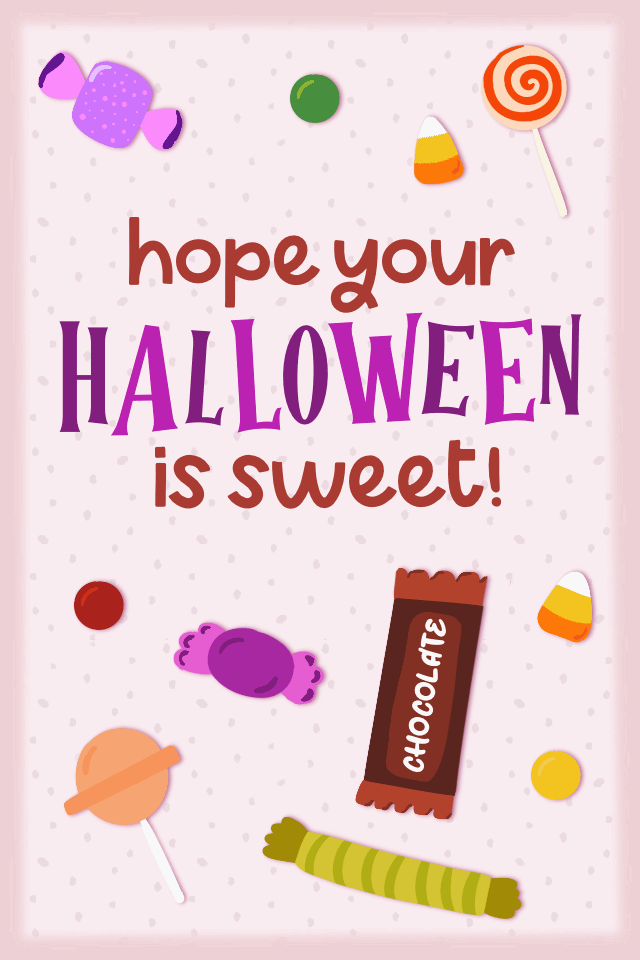 Sweet Halloween ecard