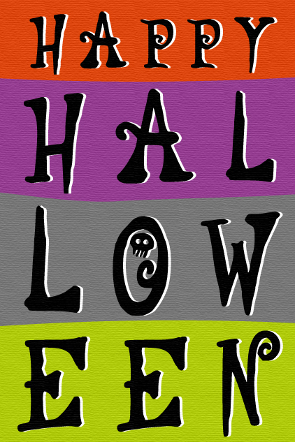 Happy Halloween Stripes ecard