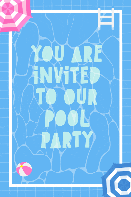 Invited To Our Pool Party ecard