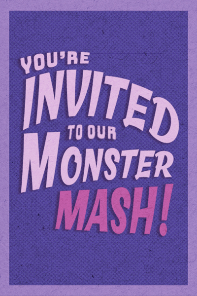 Monster Mash Invite ecard