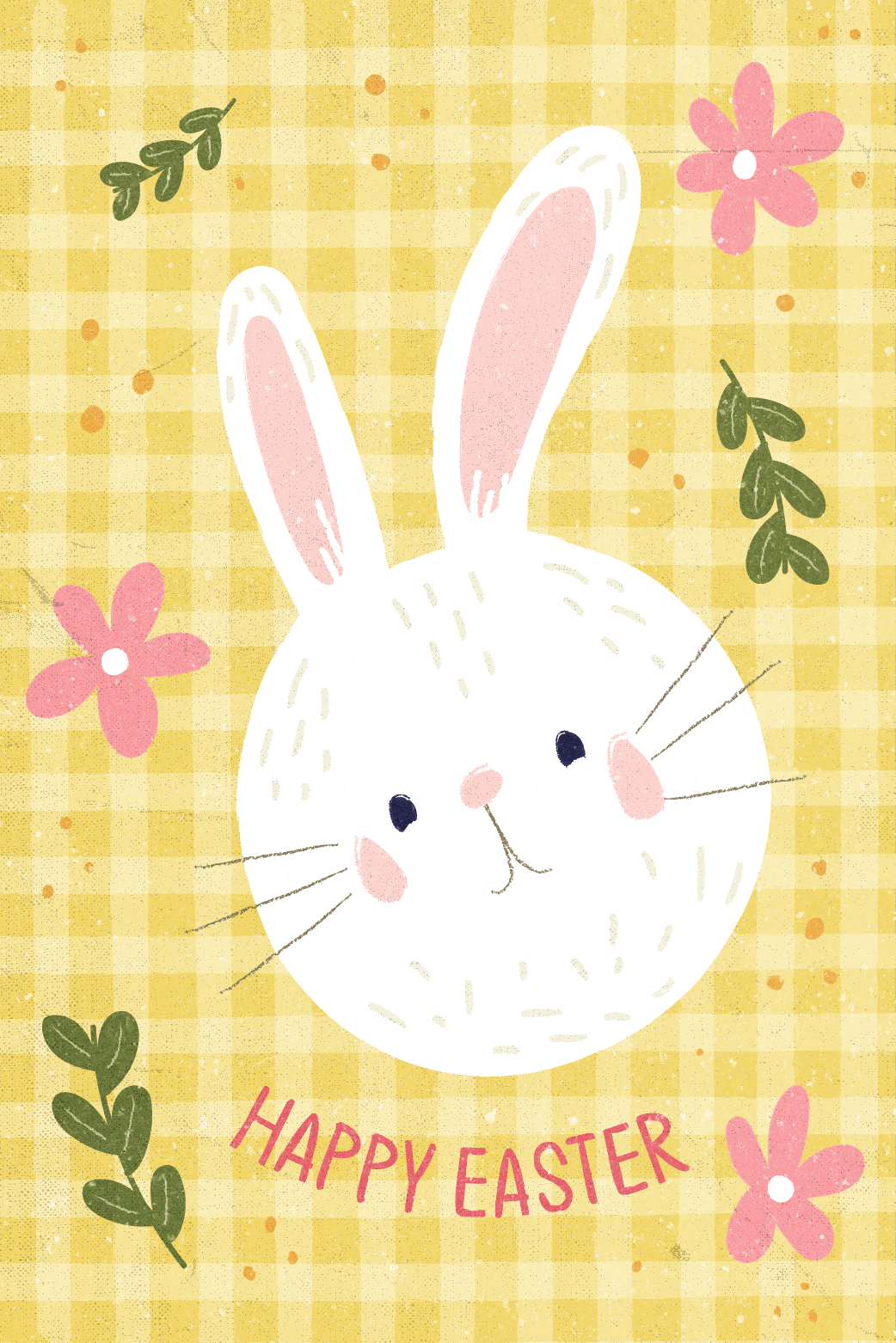 Gingham Bunny ecard