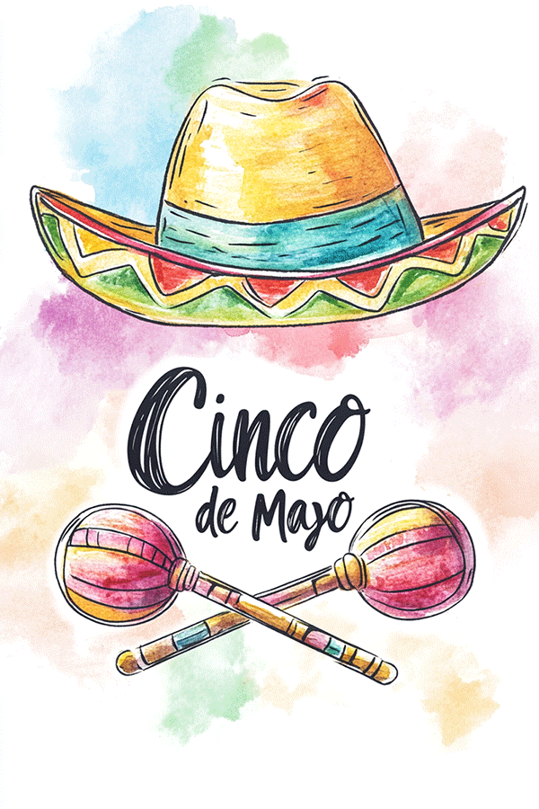 Maracas Cinco De Mayo ecard