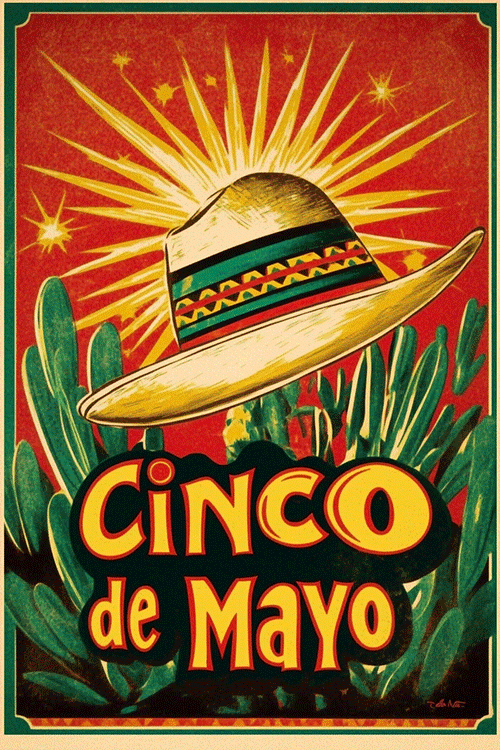 Cactus Sombrero Cinco De Mayo ecard