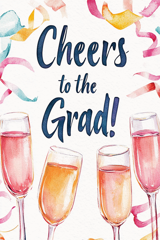 Cheers To The Grad ecard