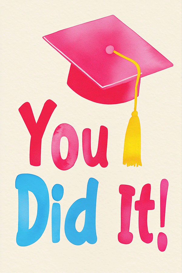 You Did It Pink ecard