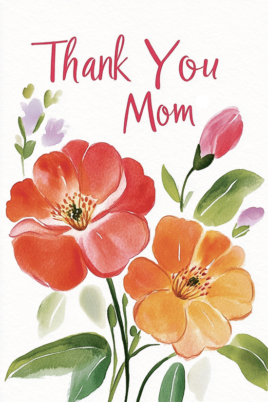 Thank You Mom Flowers ecard