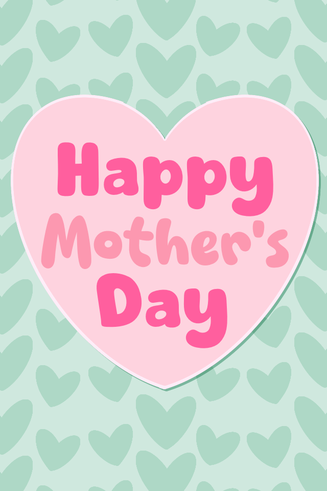 Pink Heart Mothers Day ecard