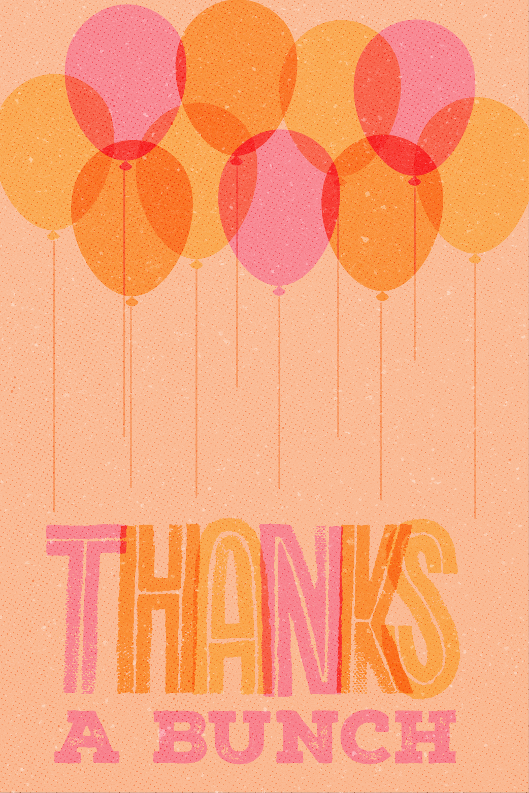 Balloons Thanks ecard