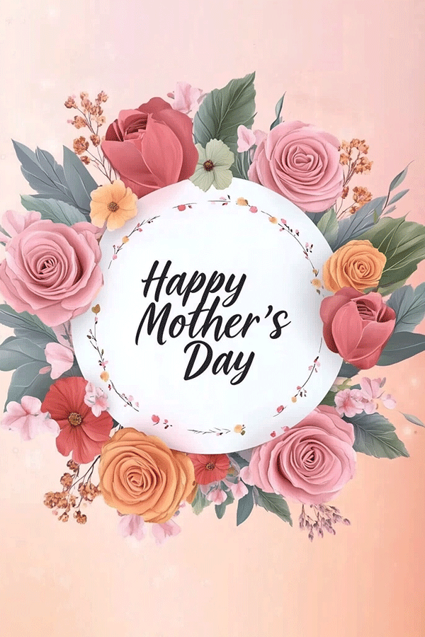 Mother's Day Rose Circle ecard