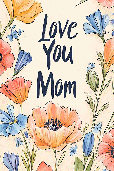 Flower Field Mothers Day ecard
