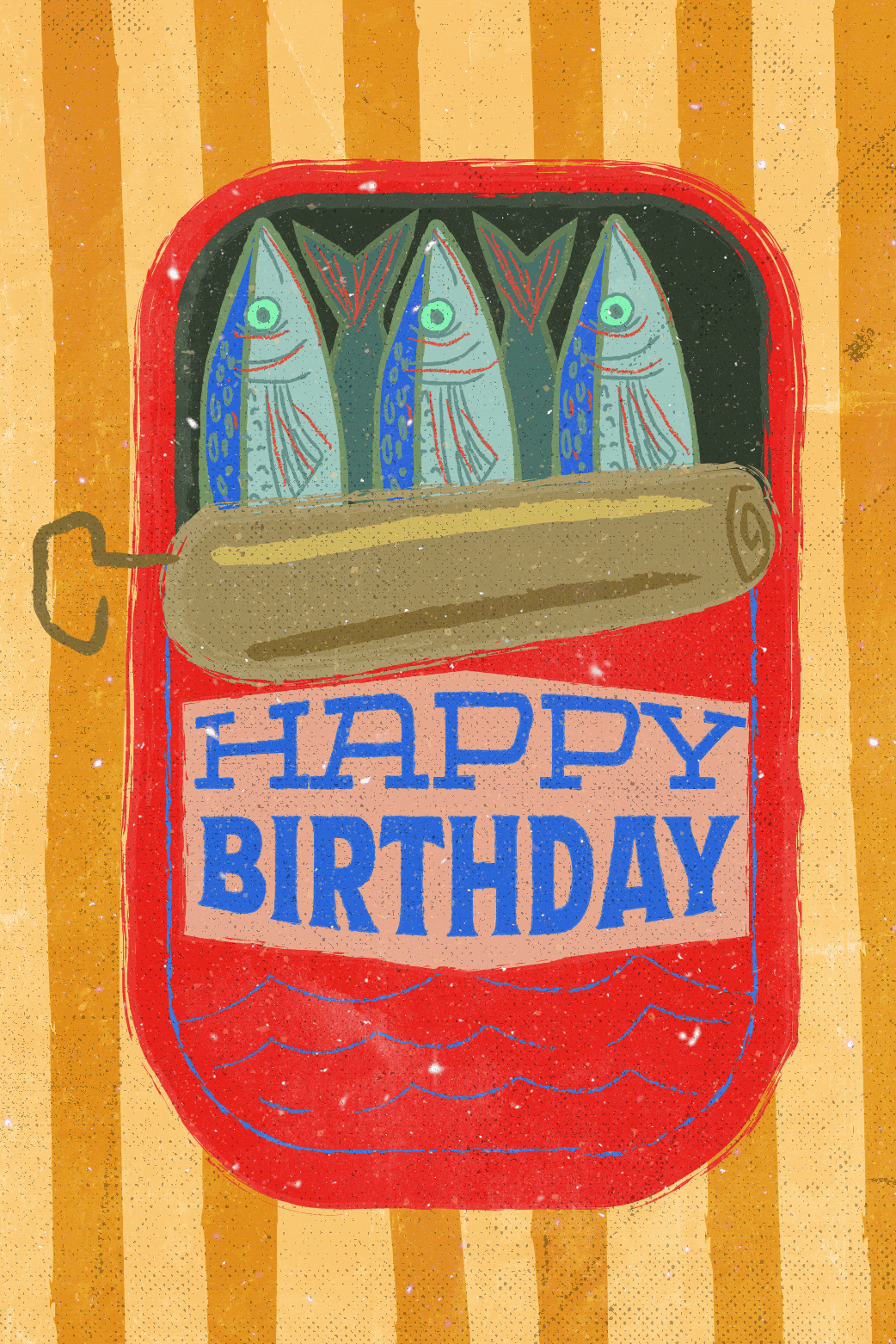 Birthday Sardines ecard