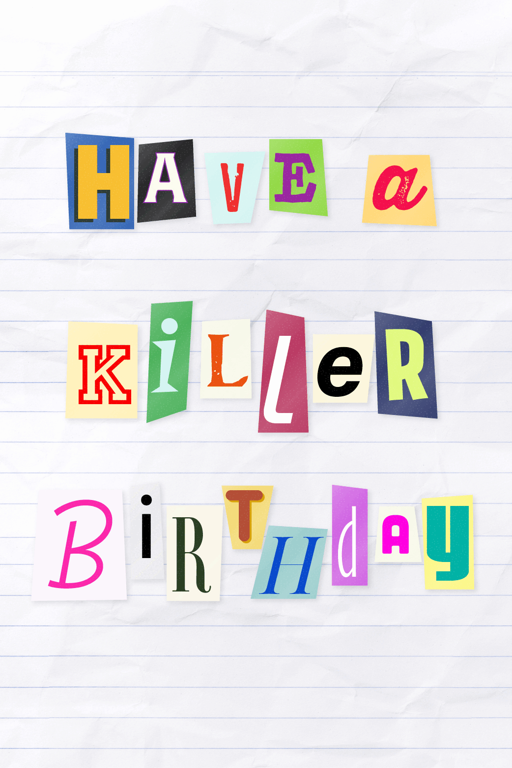 Killer Birthday ecard