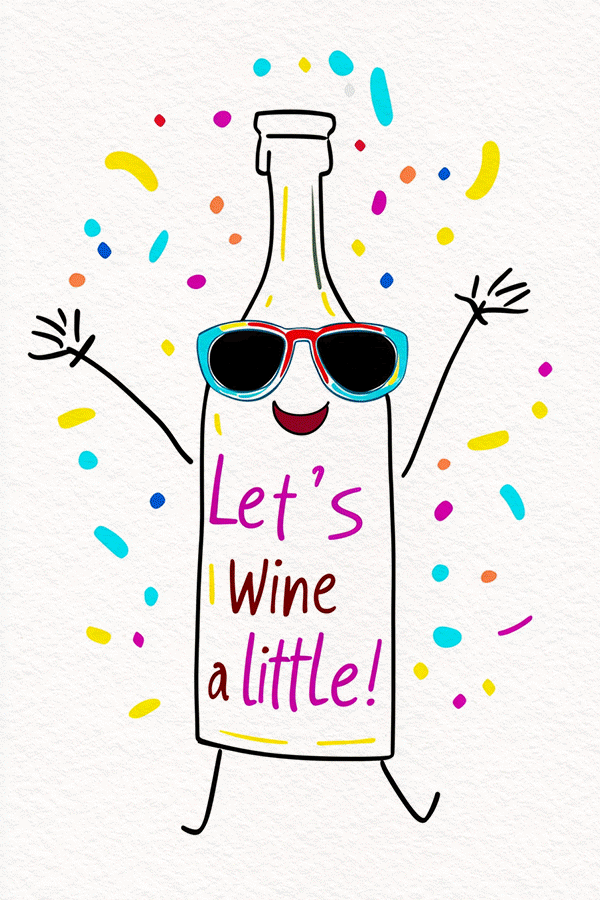 Wine A Little ecard