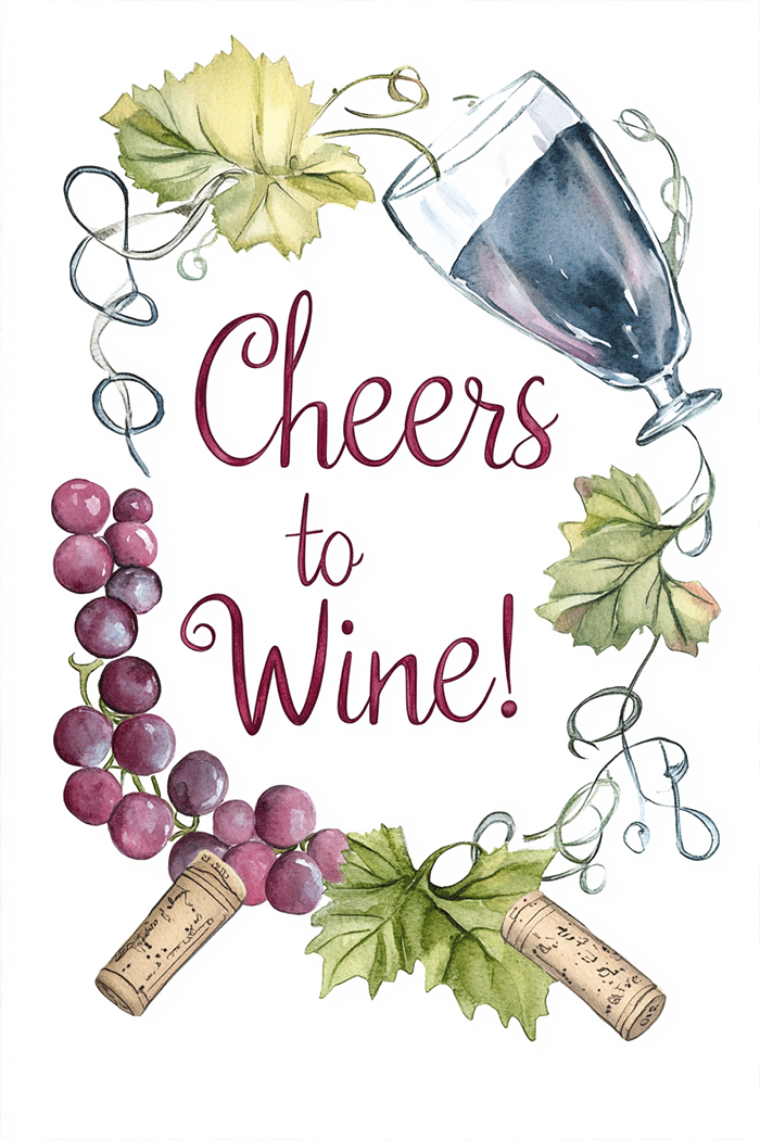 Cheers To Wine ecard