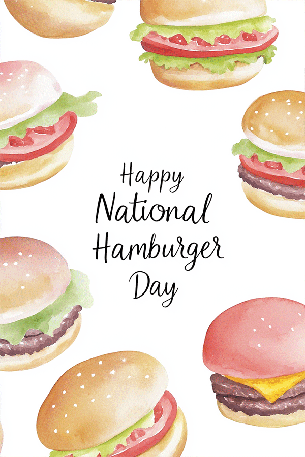 Burger Pattern ecard