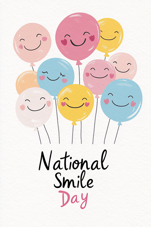 Smiles Day Balloons ecard