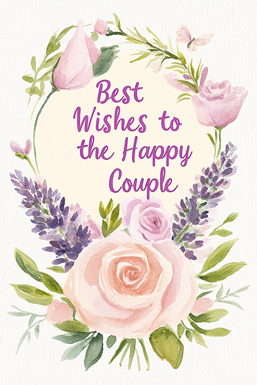 Best Wishes Happy Couple ecard