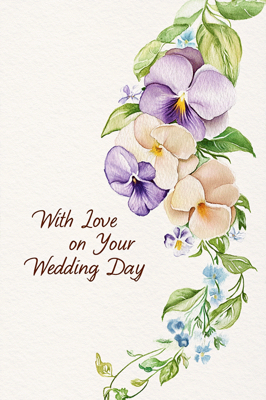 With Love On Your Wedding Day ecard