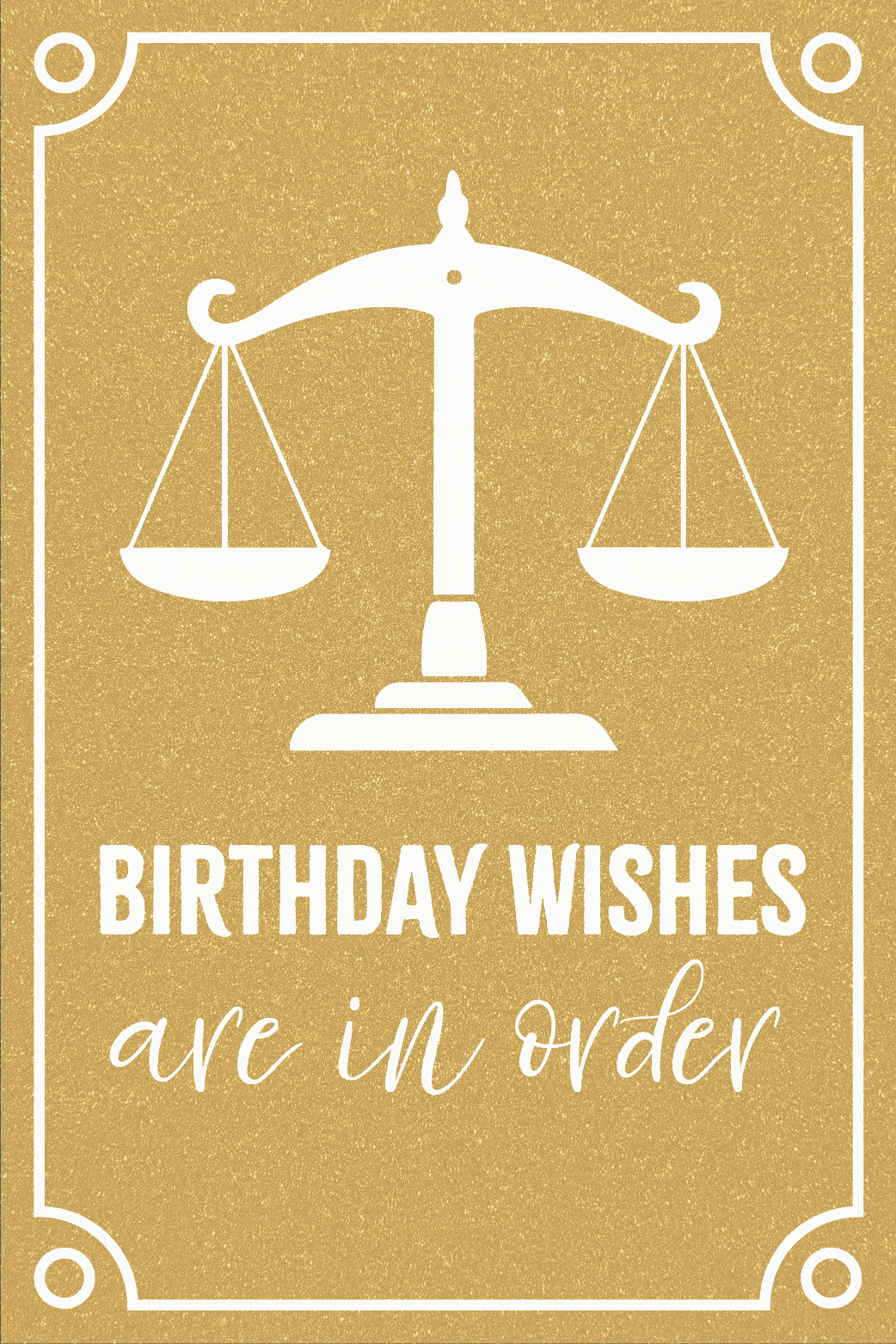 Birthday Wishes Are In Order ecard