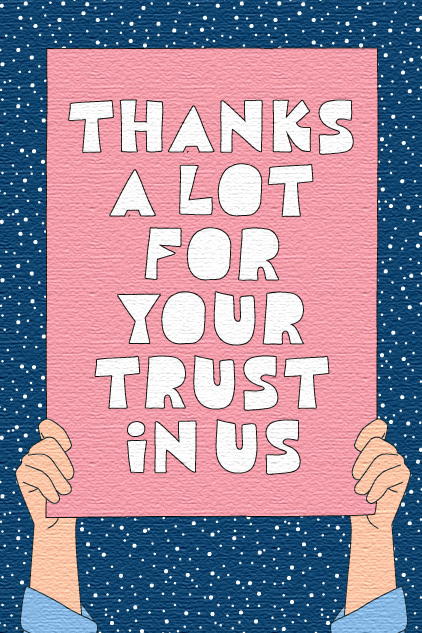 Thank For Your Trust In Us ecard