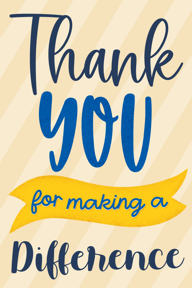 Thank You For Making A Difference Employee ecard