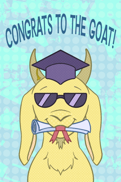 Congrats To The Goat ecard