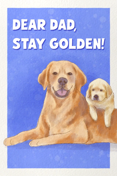 Stay Golden ecard