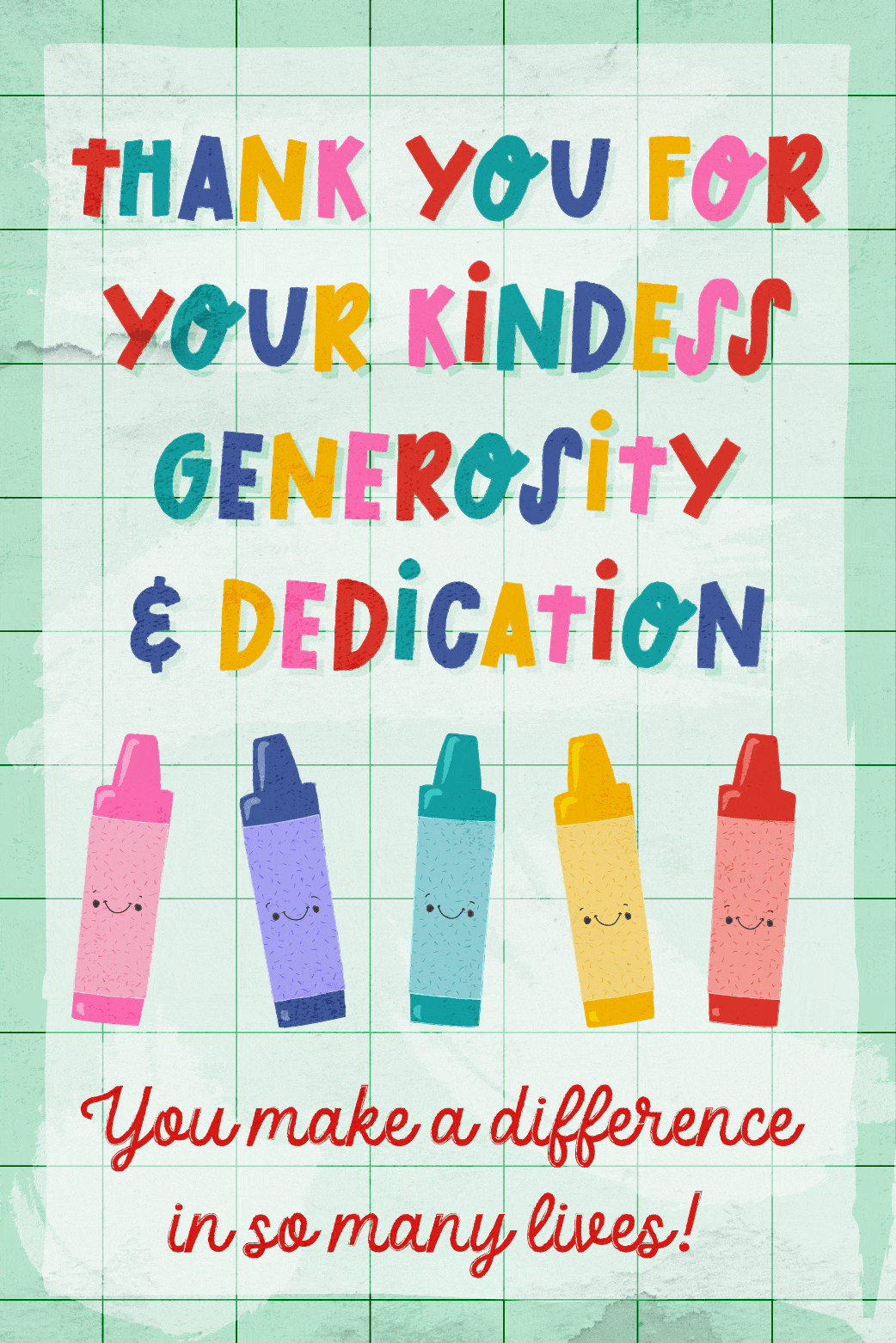 Thank You Crayons ecard