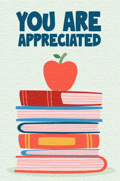 You Are Appreciated Books ecard