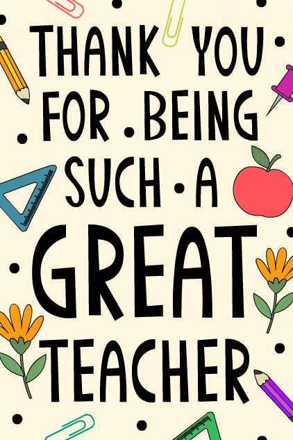 Great Teacher ecard