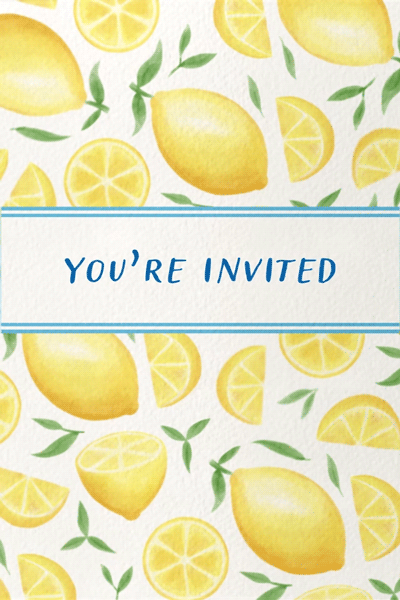 Lemons Invite ecard