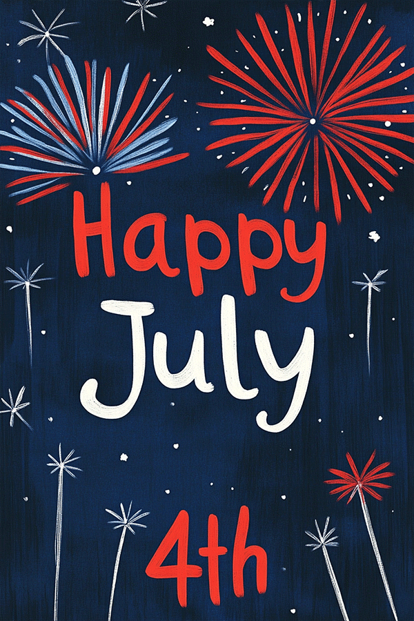Painted Fireworks ecard