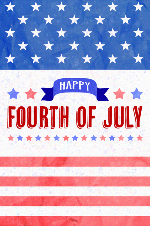 Stars Stripes 4th Of July ecard