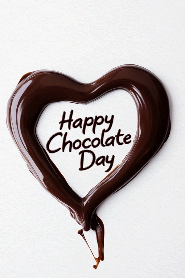 Heart Chocolate Syrup ecard