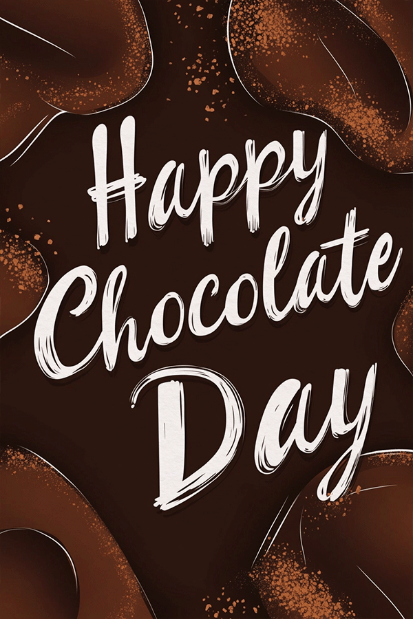 Abstract Chocolate Day ecard
