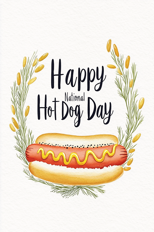 Hot Dog Crest ecard