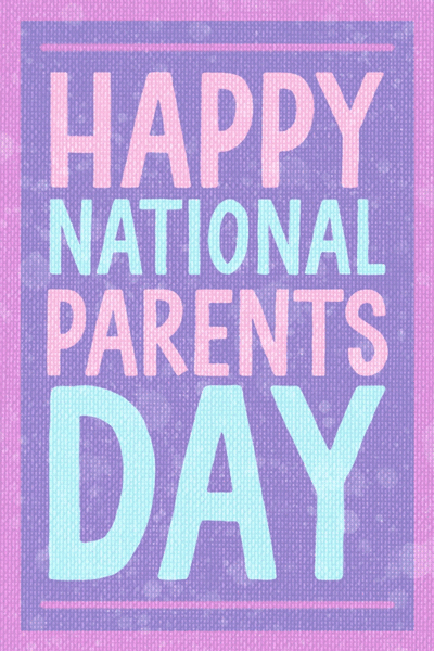 National Parents Day Purple ecard