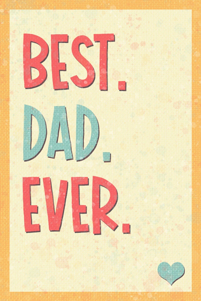 Best Dad Ever Heart ecard
