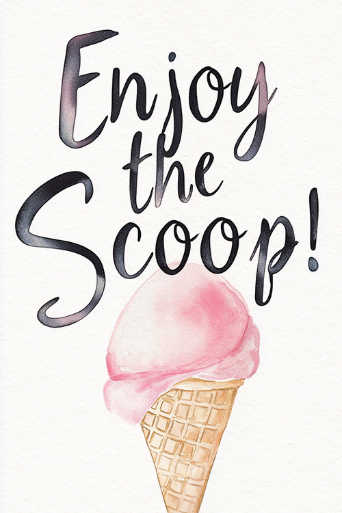 Enjoy The Scoop ecard