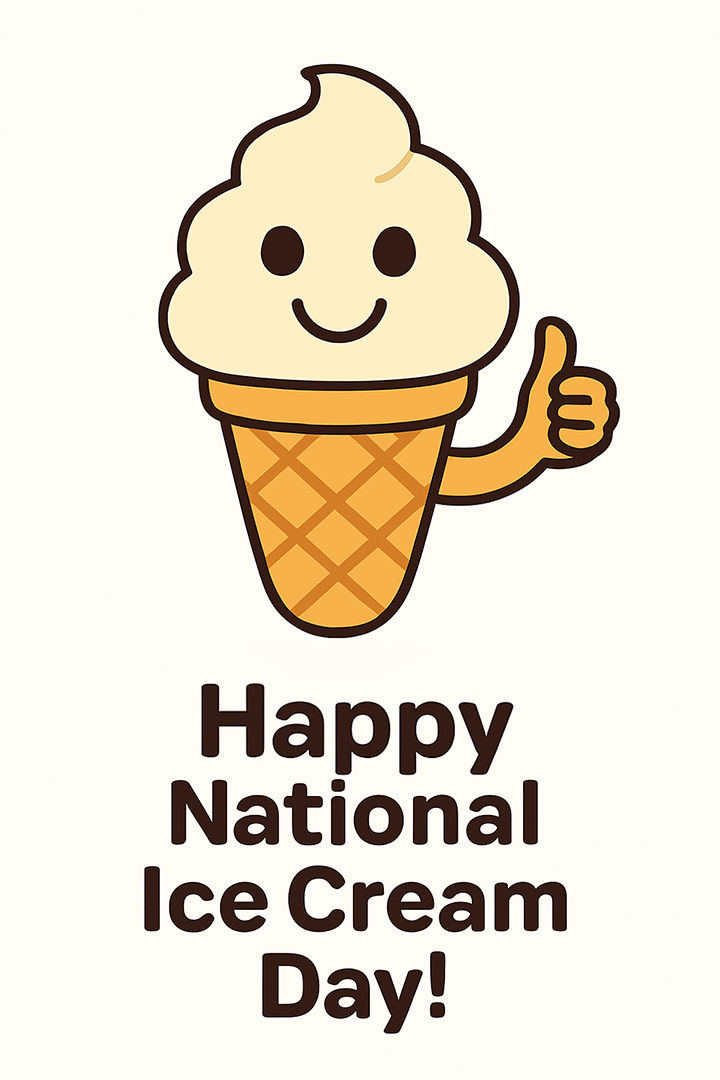Ice Cream Day Thumbs Up ecard