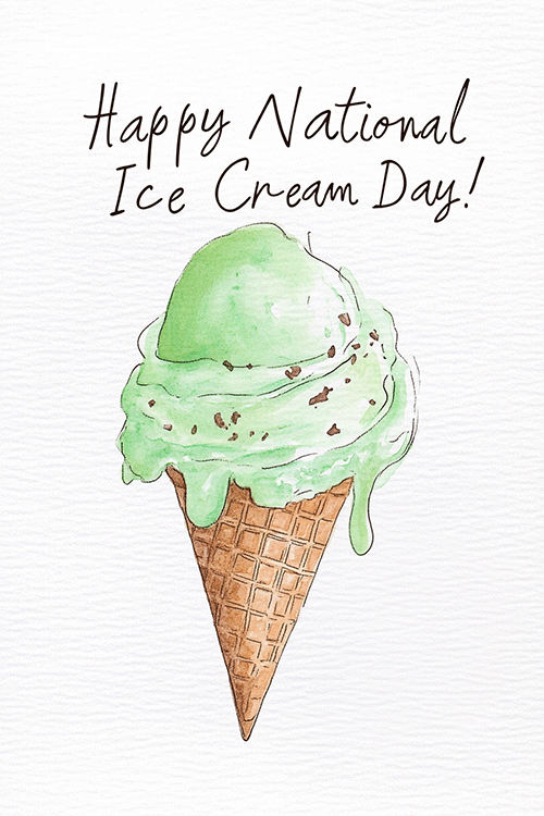 Mint Chip Cone ecard