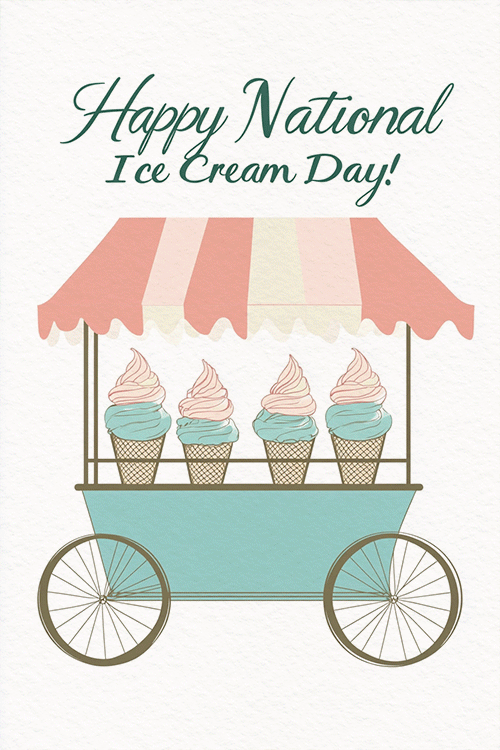 Ice Cream Cart ecard