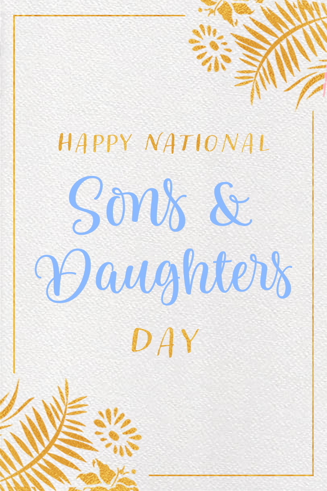 Gold Leaf Sons and Daughters ecard