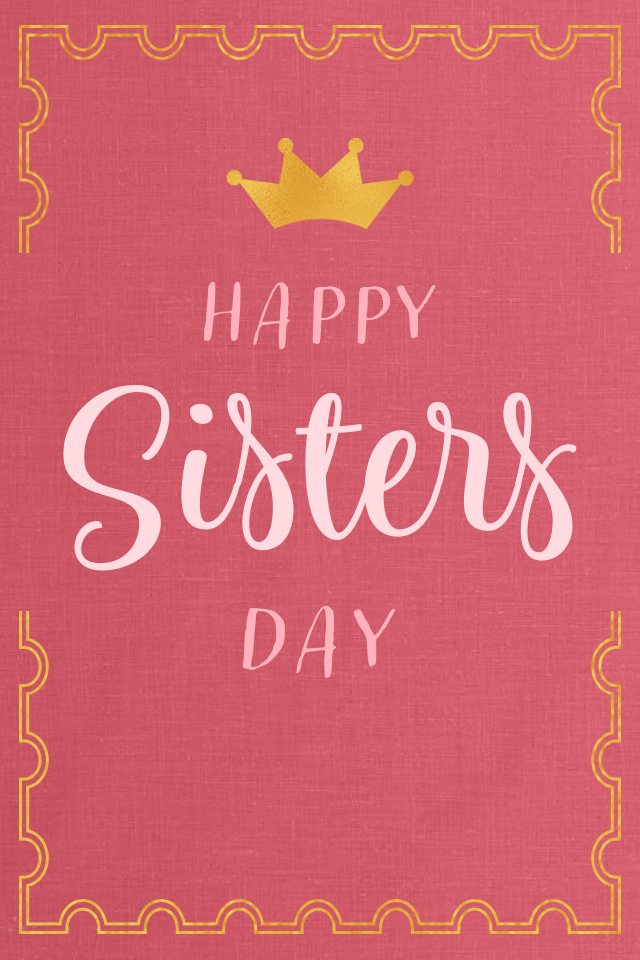 Sisters Day Crown ecard