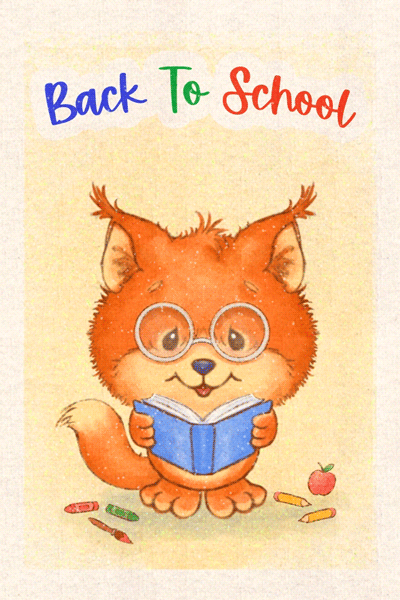 Studious Fox ecard