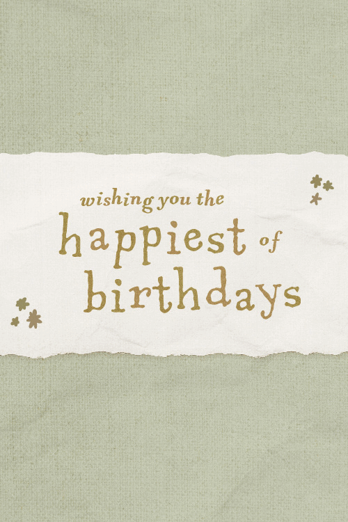 Sage Happiest of Birthday  ecard