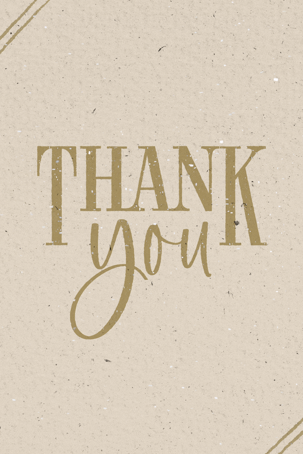 Thank You Textured ecard
