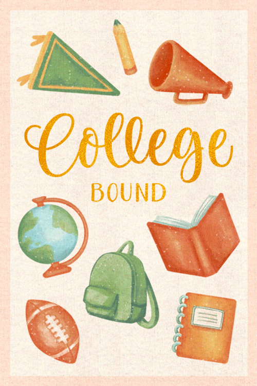 Watercolor College Bound ecard